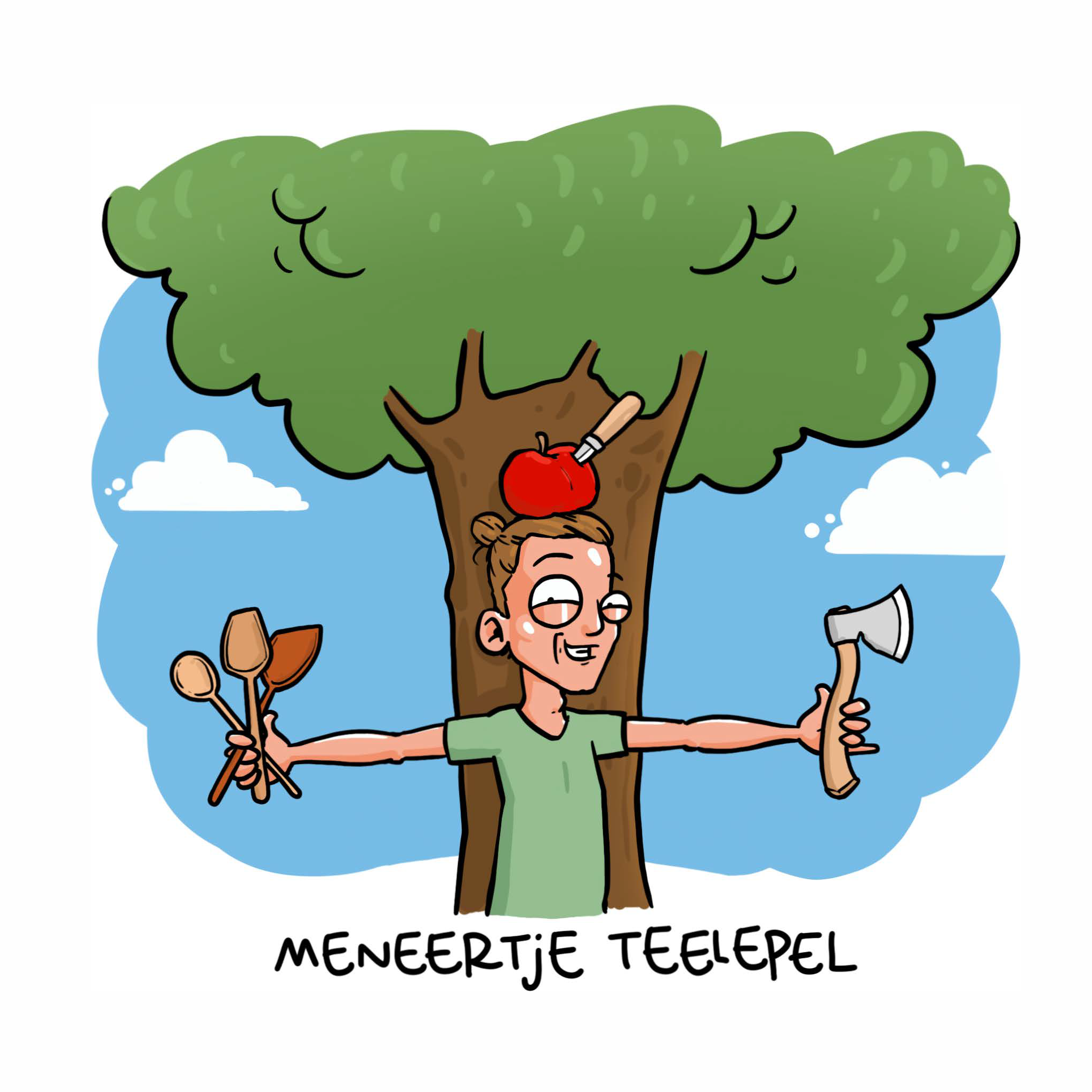 Logo meneertje teelepel