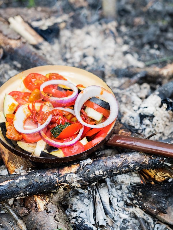 Mohican groenten outdoor cooking experience