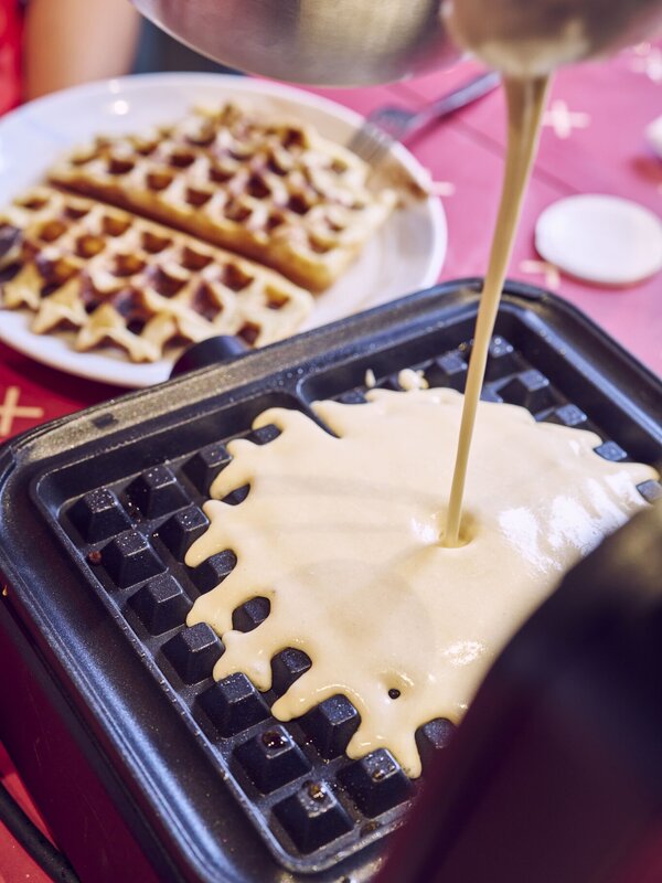 Wafels bakken