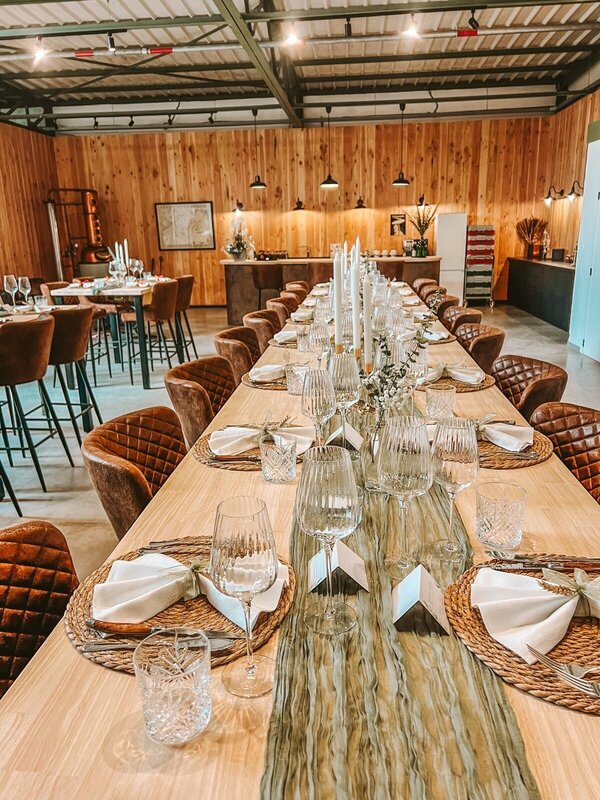 Gedekte tafel Stokerij Borrel